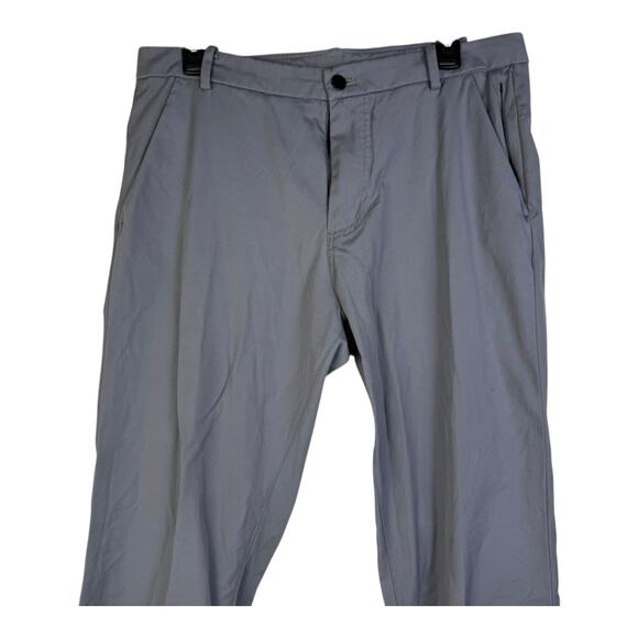 Lululemon Pants Mens 34 Grey Commission Pant Classic Warpstreme Stretch Prep - Picture 2 of 13